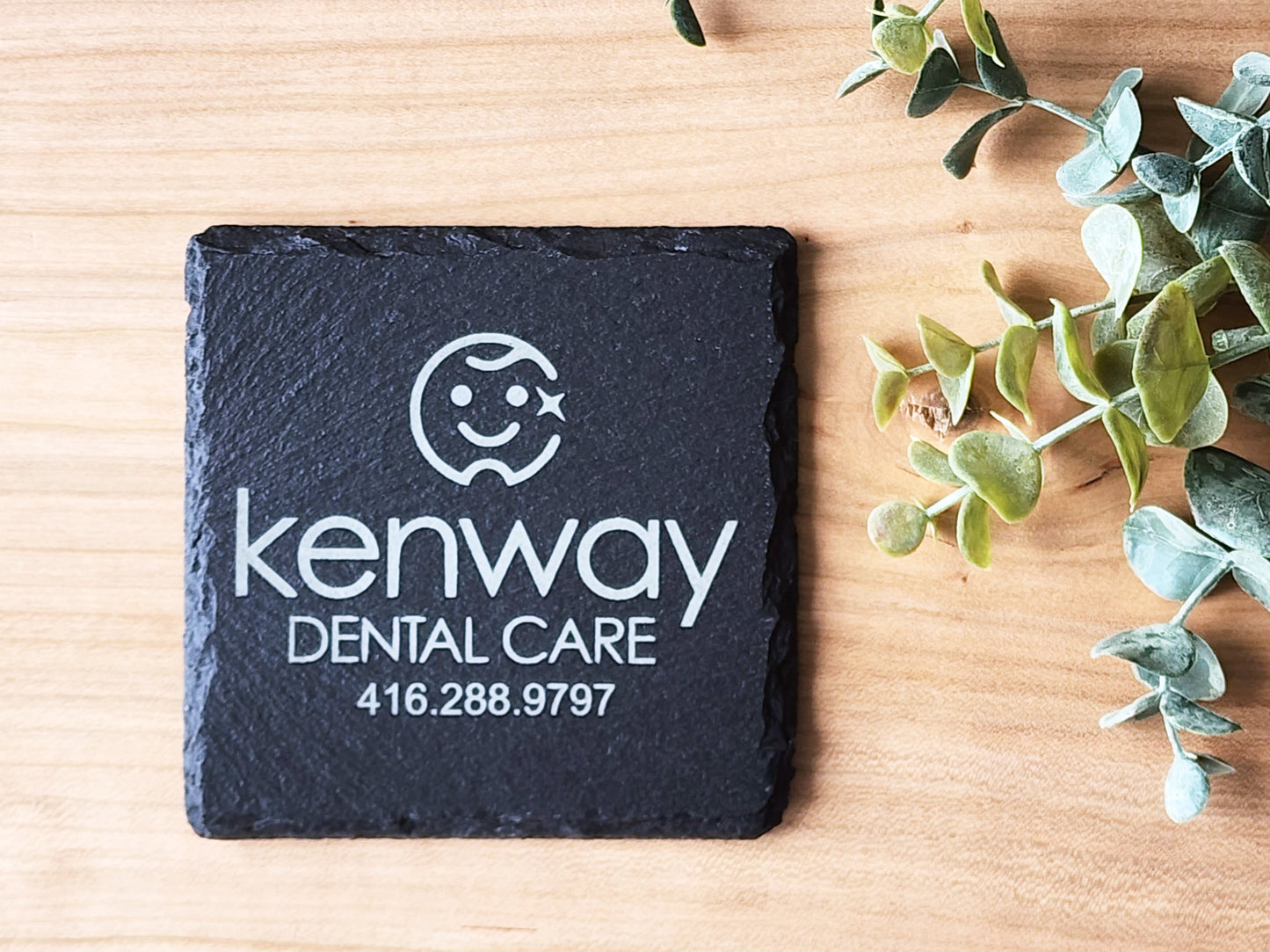 Personalized slate coasters