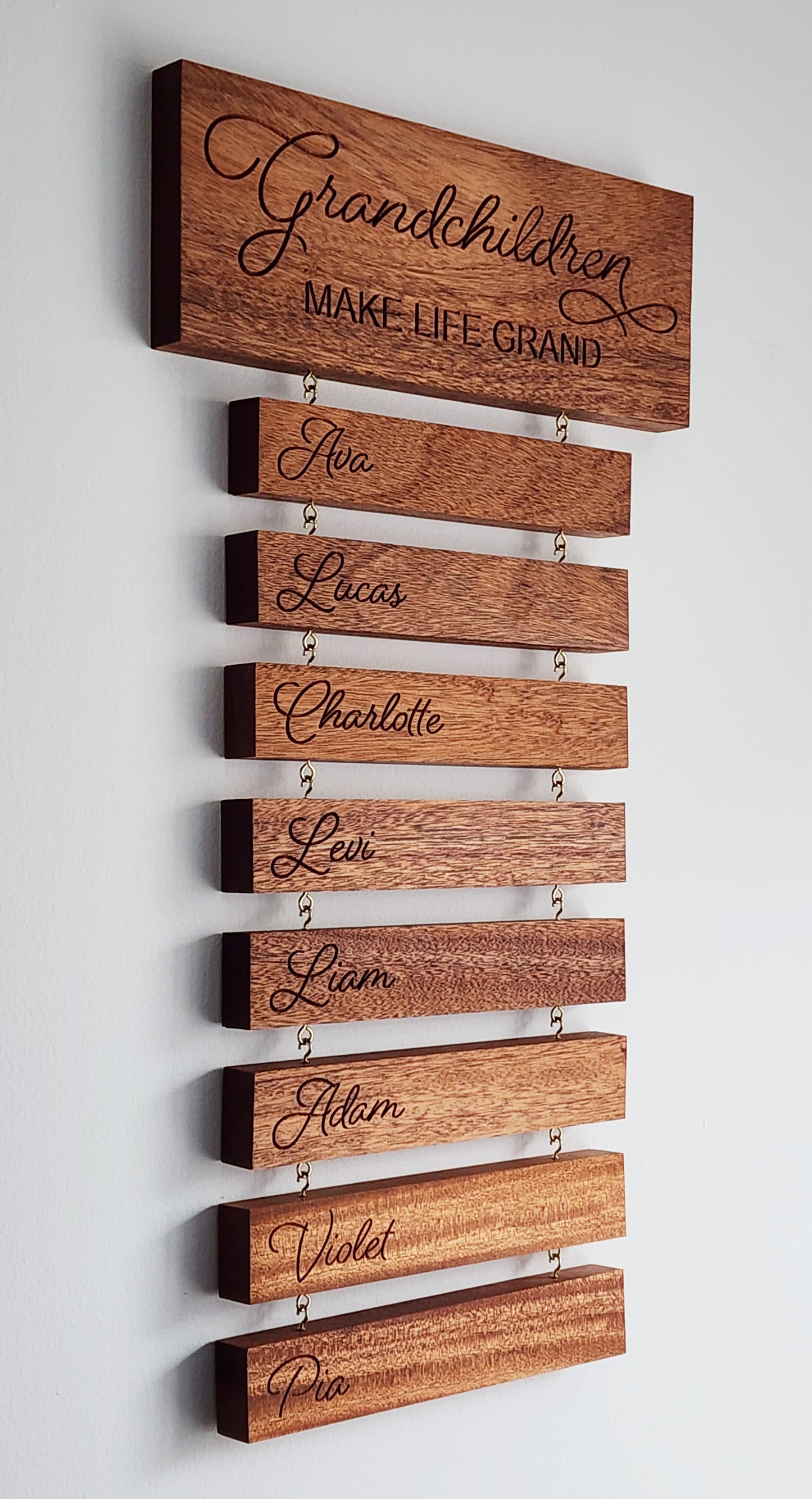 Family wooden sign