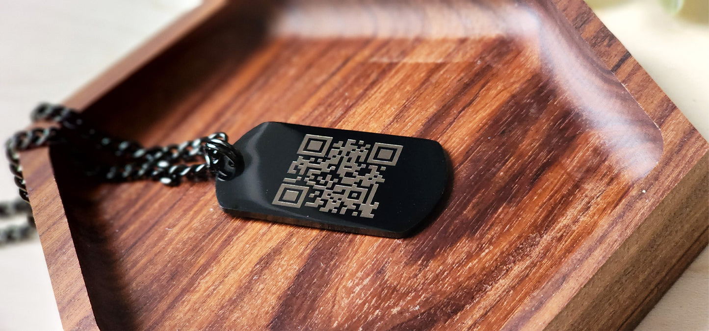 Cuban chain with Personalized Dog Tag