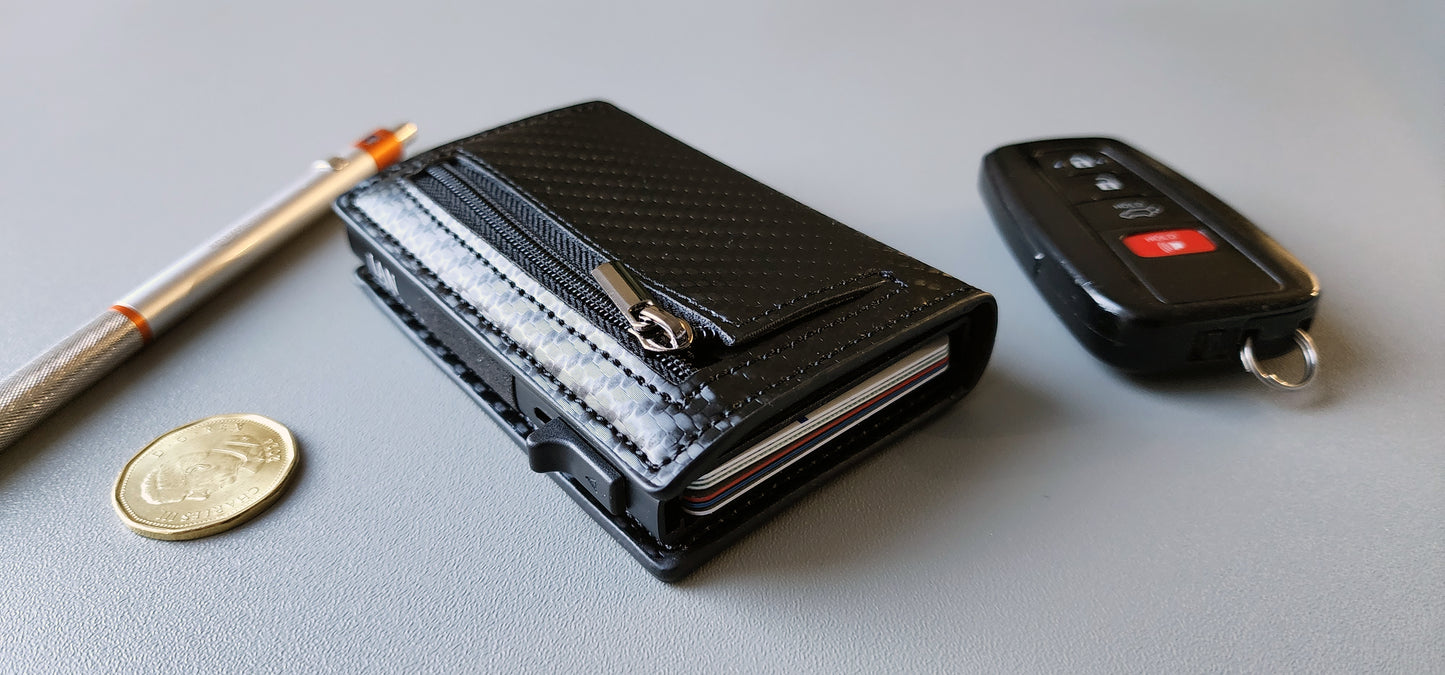 Personalized RFID pop up wallet