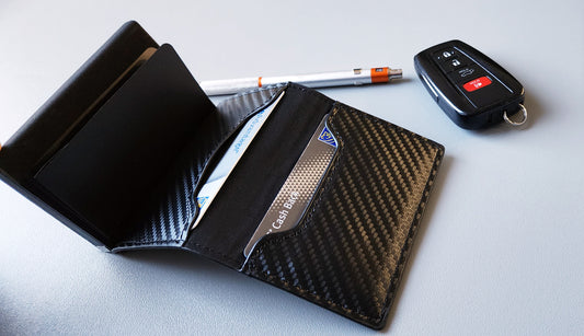 Personalized RFID pop up wallet