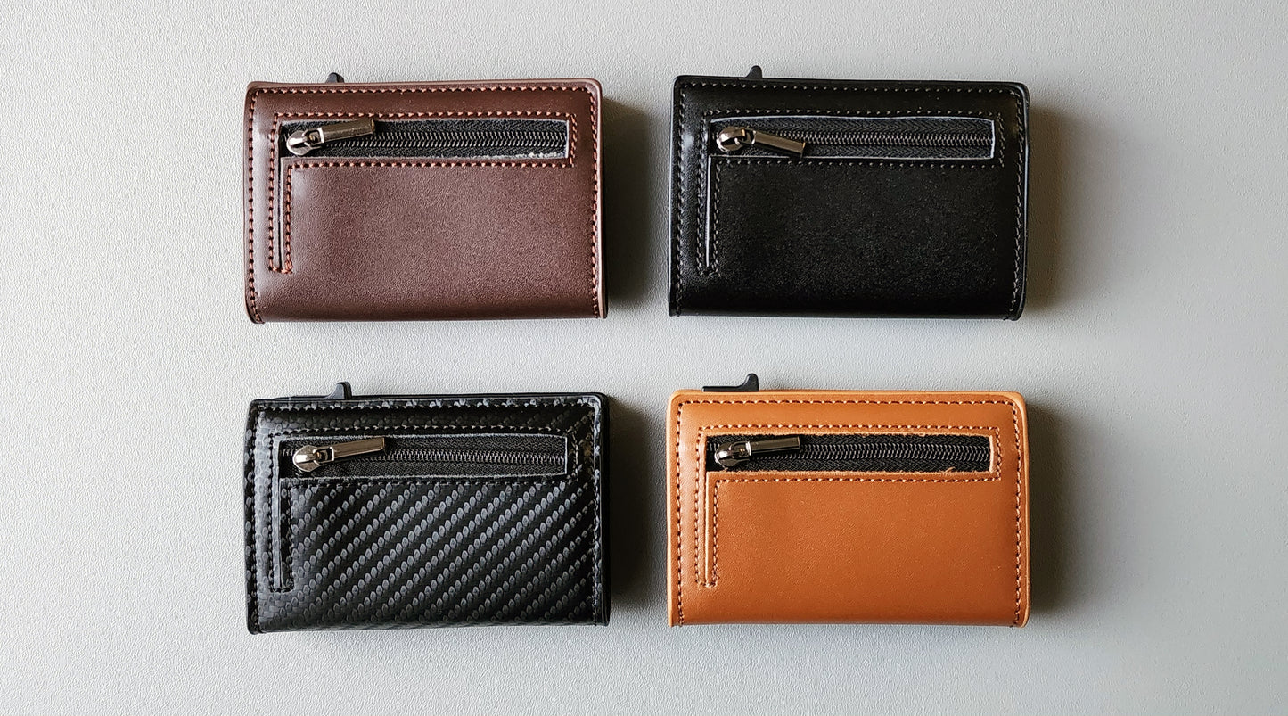 Personalized RFID pop up wallet