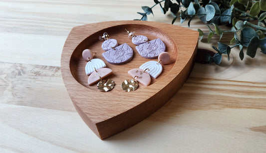 Engraved Reuleaux Catch all tray in European Beech