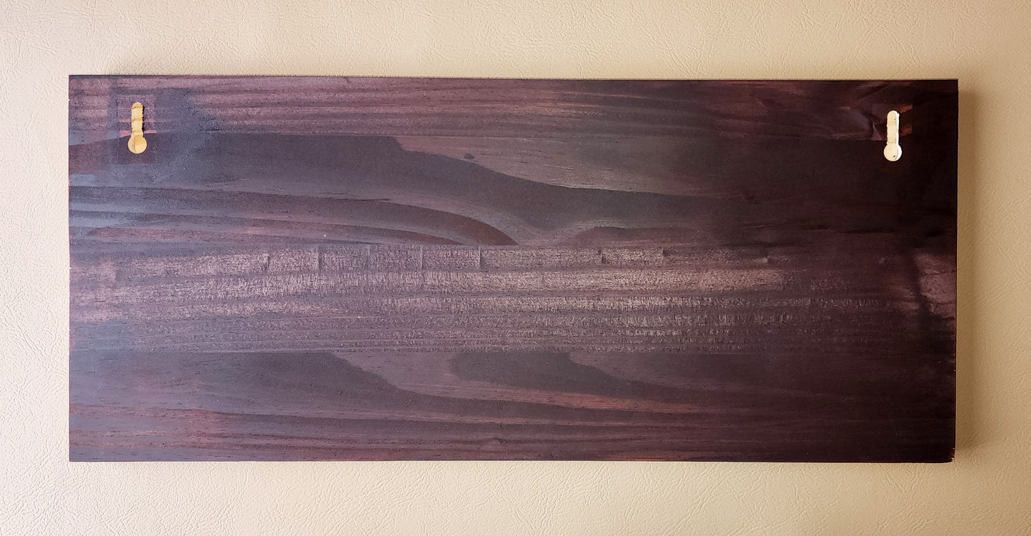 Eagle line art wooden wall decor