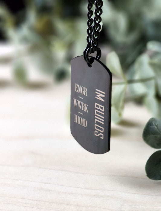Cuban chain with Personalized Dog Tag