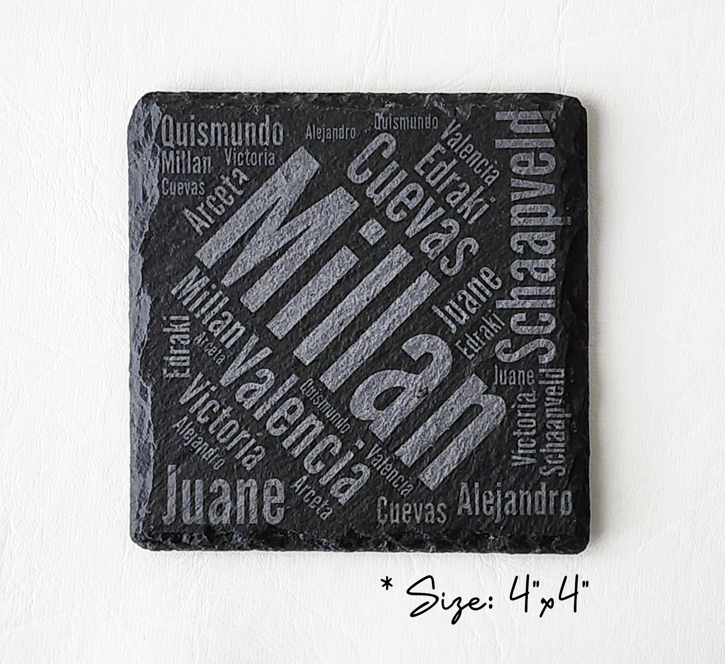 Slate tray set, personalized for anniversaries, reunion, house-warming and personal gift