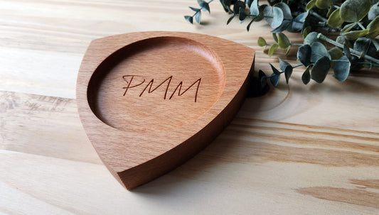 Engraved Reuleaux Catch all tray in European Beech