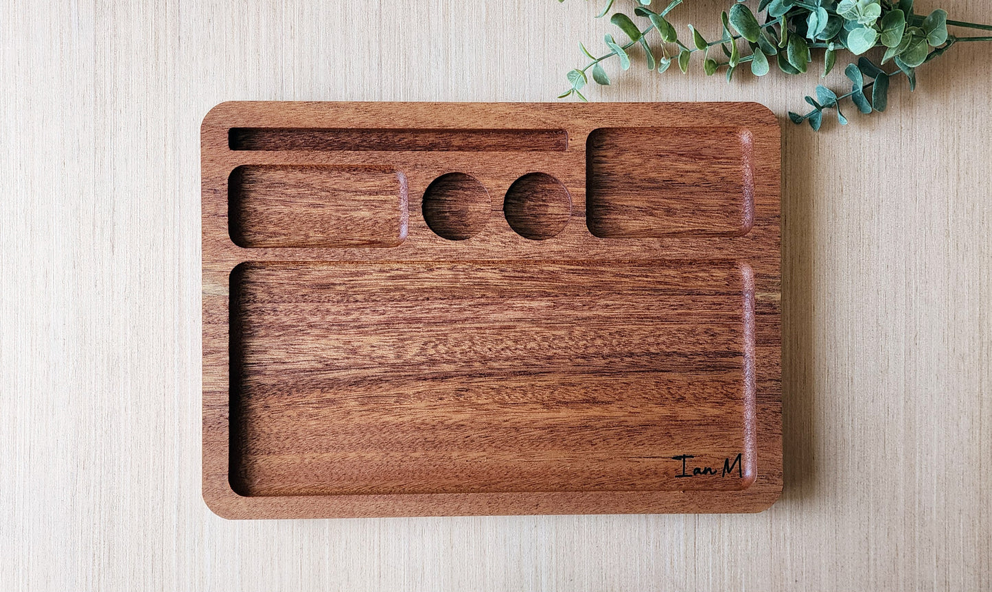 Catch all Tray XL Personalized tablet phone holder